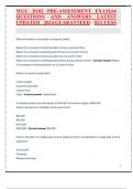 WGU D102 PRE - ASSESSMENT EXAM BUNDLE 