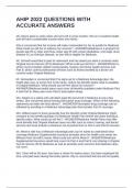 AHIP 2022 QUESTIONS WITH ACCURATE ANSWERS