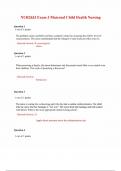 NUR 2633 MCH Exam 3 Maternal Child Health Nursing-50QA 100&percnt; verified document with completete solution