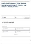 Exam &lpar;elaborations&rpar; CLN500 Order Transmittal   