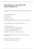 PDD Chapters 2-3 questions well answered graded A&plus; 