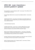 HPEX 300 - exam 1 Questions n answers graded A&plus; updated