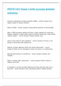 PNVN 1631 Exam 3 with accurate detailed solutions