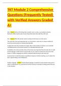 TKT Module 2 Comprehensive Questions &lpar;Frequently Tested&rpar; with Verified Answers Graded A&plus;