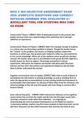 WGU C 909 OBJECTIVE ASSESSMENT EXAM 2025 &vert;COMPLETE QUESTIONS AND CORRECT DETAILED ANSWERS &vert;PRE- EVALUATED A&plus; &vert;EXCELLENT TOOL FOR STUDYING WGU C909 OA EXAM&period;