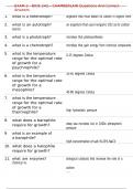 EXAM 2 - BIOS 242 &ndash; CHAMBERLAIN Questions And Correct Answers
