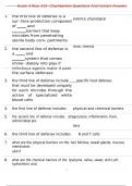 Exam 3 Bios 242- Chamberlain Questions And Correct Answers