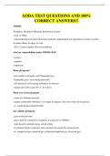 AODA TEST QUESTIONS AND 100&percnt; CORRECT ANSWERS&excl;