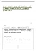 SMOG REPAIR TECH EXAM PREP 2025 QUESTIONS WITH 100&percnt; CORRECT ANSWERS&excl;&excl;
