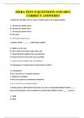 MERA TEST 8 QUESTIONS AND 100&percnt; CORRECT ANSWERS&excl;