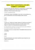 MERA TEST 5 QUESTIONS AND 100&percnt; CORRECT ANSWERS&excl;&excl;