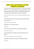 MERA TEST 4 QUESTIONS AND 100&percnt; CORRECT ANSWERS&excl;&excl;