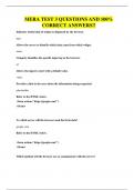 MERA TEST 3 QUESTIONS AND 100&percnt; CORRECT ANSWERS&excl;