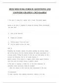 HESI MED SURG FORM B  QUESTIONS AND ANSWERS GRADED A 2023&period;Qualified