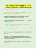 BIO 465 Exam 2 UPDATED ACTUAL   Exam Questions and CORRECT Answers 