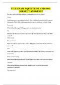 PTCE EXAM 3 QUESTIONS AND 100&percnt; CORRECT ANSWERS
