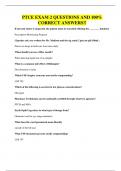 PTCE EXAM 2 QUESTIONS AND 100&percnt; CORRECT ANSWERS&excl;