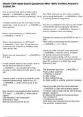Illinois CNA State Exam Questions With 100&percnt; Verified Answers Graded A&plus;