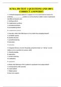 SCMA 350 TEST 1 QUESTIONS AND 100&percnt; CORRECT ANSWERS