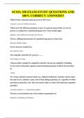 SCMA 350 EXAM STUDY QUESTIONS AND 100&percnt; CORRECT ANSWERS