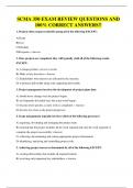 SCMA 350 EXAM REVIEW QUESTIONS AND 100&percnt; CORRECT ANSWERS&excl;