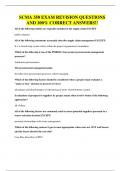 SCMA 350 EXAM REVISION QUESTIONS AND 100&percnt; CORRECT ANSWERS&excl;