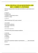 SCMA 350 FINAL EXAM QUESTIONS AND 100&percnt; CORRECT ANSWERS&excl;