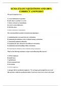 SCMA EXAM 3 QUESTIONS AND 100&percnt; CORRECT ANSWERS&excl;