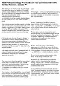 HESI Pathophysiology Practice Exam Test Questions with 100&percnt; Verified Answers &vert; Graded A&plus;
