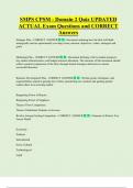 SMPS CPSM  Bundled Exam Questions WITH  CORRECT Answers