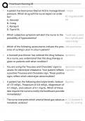 Final Exam Nursing III