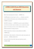 USMC CACO Exam 2025 Questions and Answers