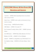 OCS USMC History All Sets Exam 2025 Questions and Answers