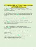 EXW UPDATED ACTUAL  Exam Questions  and CORRECT Answers 