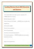 Leading Marines Exam 2025 Questions and Answers