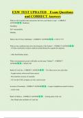EXW TEST UPDATED    Exam Questions  and CORRECT Answers 