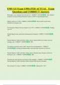 EMS 121  Bundled Exam Questions WITH  CORRECT Answers