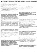 BLS EXAM C Questions with 100&percnt; Verified Answers Graded A&plus;