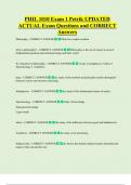 PHIL 1010 Exam 1 Petrik UPDATED     ACTUAL Exam Questions and CORRECT  Answers 