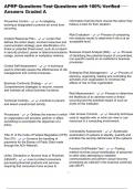 APRP Questions Test Questions with 100&percnt; Verified Answers Graded A