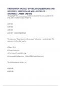 FIREFIGHTER HAZMAT OPS EXAM &vert; QUESTIONS AND ANSWERS&vert; VERIFIED AND WELL DETAILED ANSWERS&vert; LATEST UPDATE