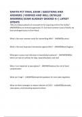 DAVITA PCT FINAL EXAM &vert; QUESTIONS AND ANSWERS &vert; VERIFIED AND WELL DETAILED ANSWERS&vert; EXAM ALREADY GRADED A&plus;&vert; LATEST UPDATE