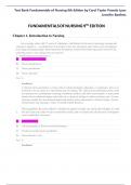 TEST BANK FOR FUNDAMENTALS OF NURSING 9TH EDITION COMPLETE GUIDE ALL CHAPTERS COVERED 100&percnt; VERIFIED A&plus; GRADE ASSURED&excl;&excl;&excl;&excl;&excl; NEW LATEST UPDATE&excl;&excl;&excl;&excl;&excl;