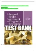 Test Bank For Advanced Health Assessment and Diagnostic Reasoning&comma; 4th Edition &lpar;LATEST&rpar;  by Jacqueline Rhoads  &vert;All Chapters &lpar;1 &ndash; 18&rpar; &vert; Expert Verified Answers &vert; Grade A&plus;