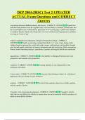 DEP 2004 &lpar;IRSC&rpar; Test 2 UPDATED  ACTUAL Exam Questions and CORRECT  Answers