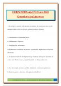 CCRN PEDS AACN Exam 2025 Questions and Answers