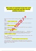 Wellcare ACT Mastery Exam 2025–2026 ACCURATE QUESTIONS AND WELL SOLVED