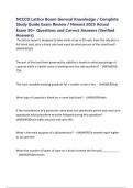 NCCCO Lattice Boom General Knowledge &sol; Complete Study Guide Exam Review &sol; Newest 2025 Actual Exam 50&plus; Questions and Correct Answers &lpar;Verified Answers&rpar;