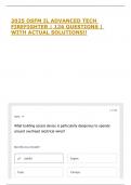 2025 OSFM IL ADVANCED TECH FIREFIGHTER &vert; 126 QUESTIONS &vert; WITH ACTUAL SOLUTIONS&excl;&excl;