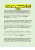 MSN 622  Bundled Exam Questions WITH  CORRECT Answers